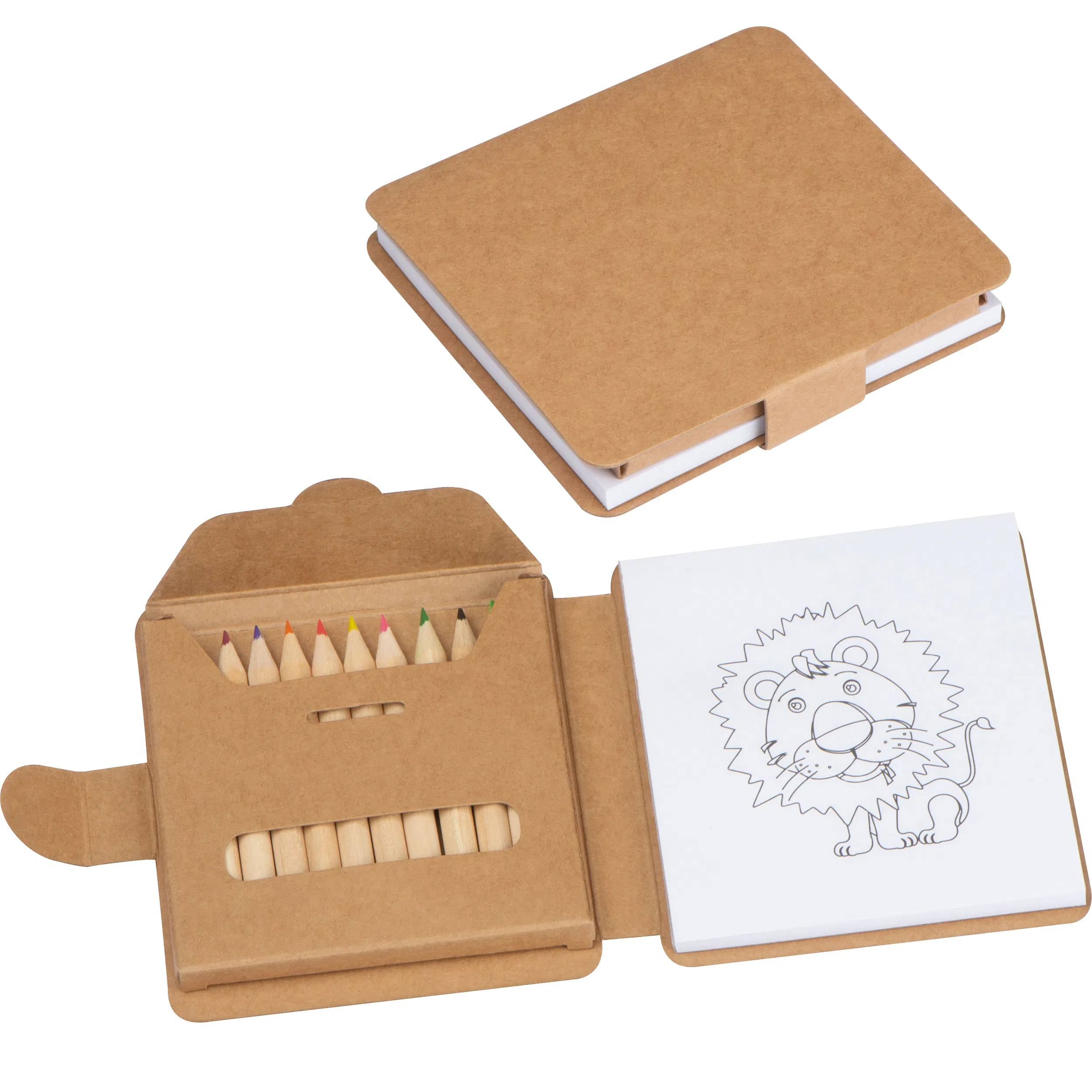 Malbuch-Set mit 12 Buntstiften für Kinder