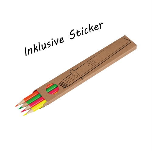 Neon-Textmarker im Buntstift-Set