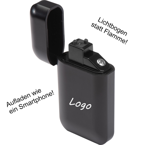 USB-Lichtbogenfeuerzeug mit Schiebedeckel