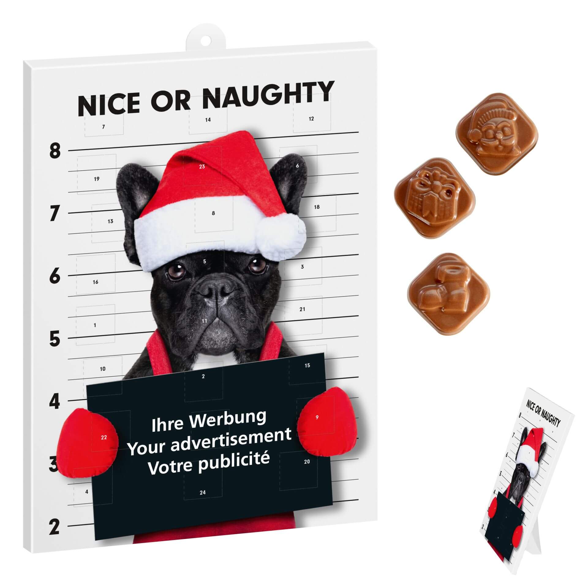Adventskalender mit Schokolade